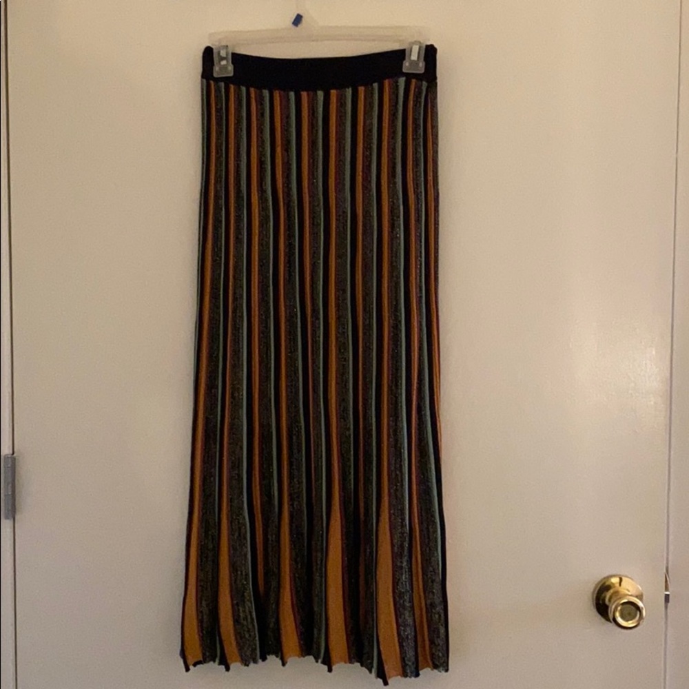 Scotch and soda shimmery midi skirt